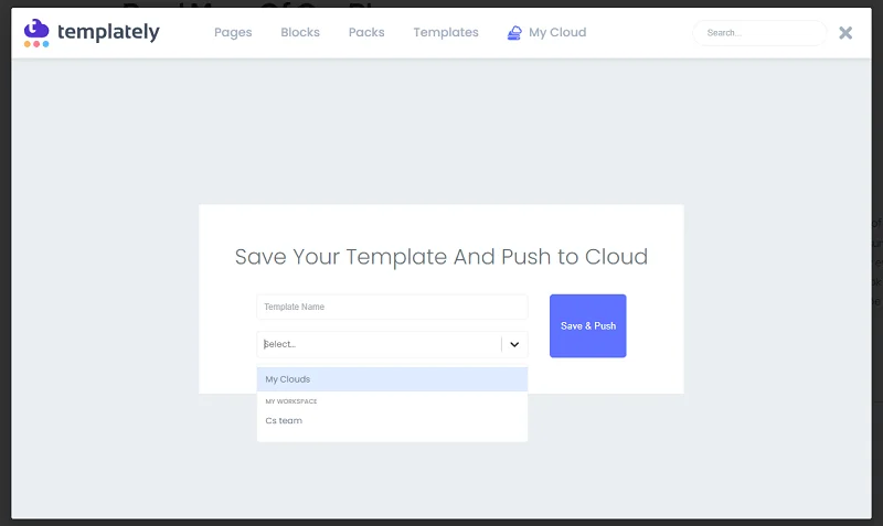 sauvegarder template Elementor dans My cloud sauvegarder template Elementor dans My cloud