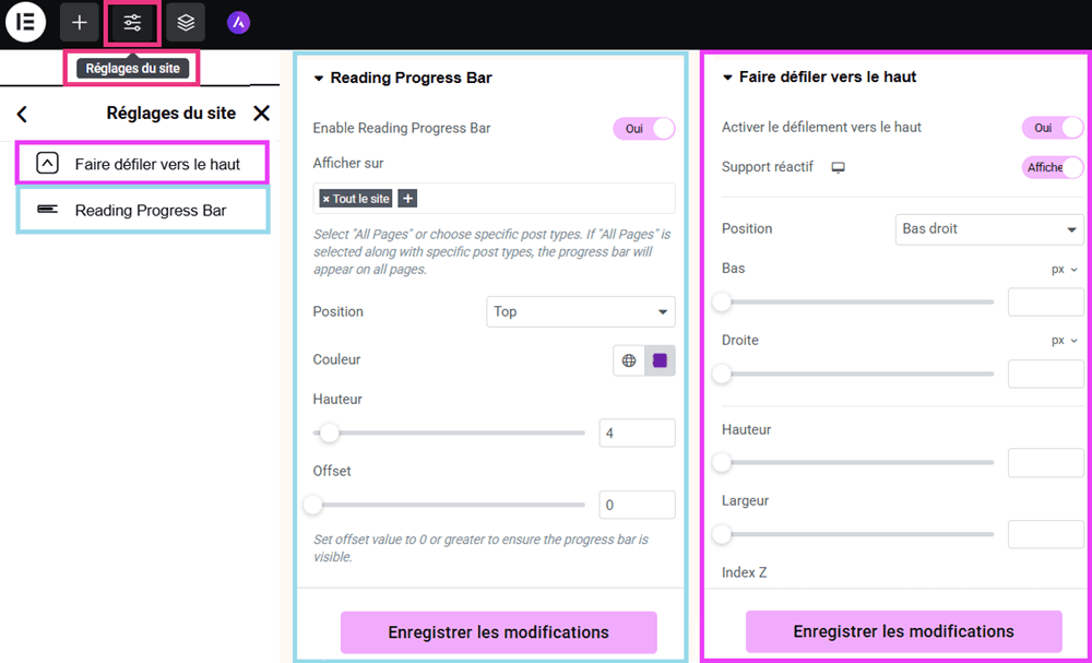 Activer et personnaliser reading progress bar et scroll to top Ultimate Addons for Elementor Activer et personnaliser reading progress bar et scroll to top Ultimate Addons for Elementor