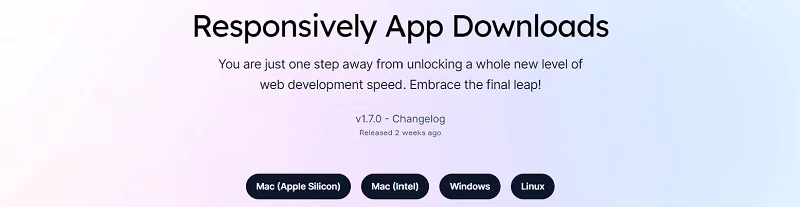 Responsively App navigateur pour tester le responsive d'un site en local