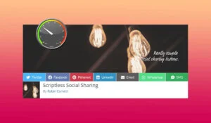 Scriptless social sharing l'extension de partage social sans script