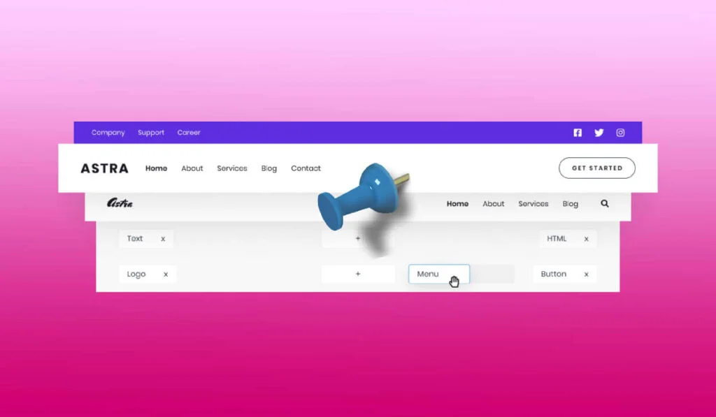 Créer un en-tête fixe (sticky header CSS) avec le thème WordPress Astra gratuit