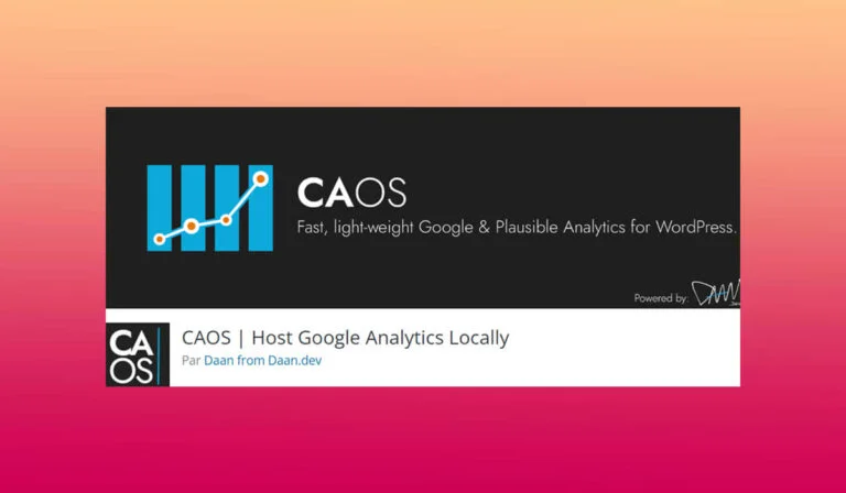 CAOS l'extension pour héberger Google Analytics localement