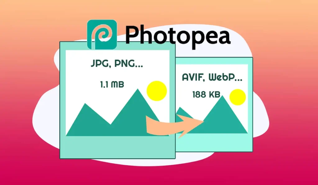 Conversion et compression d'images par lot avec Photopea