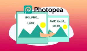 Conversion et compression d'images par lot avec Photopea